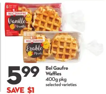 Longo's Bel gaufre waffles offer