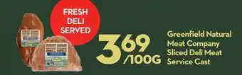 Longo's Greenfield natural meat company sliced deli meat offer