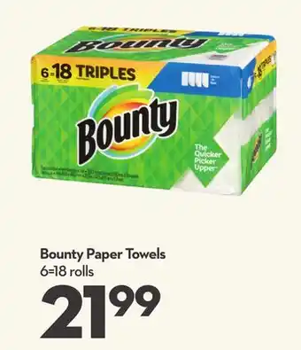 Longo's Bounty paper towels offer
