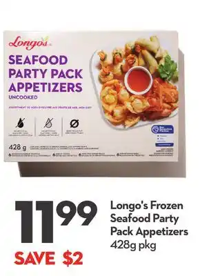 Longo's Longo's frozen seafood party pack appetizers offer