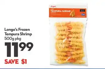 Longo's Longo's frozen tempura shrimp offer
