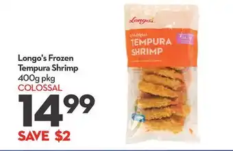 Longo's Longo's frozen tempura shrimp offer