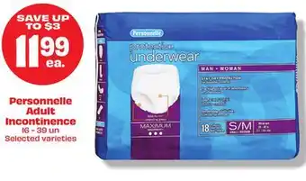 Metro Personnelle adult incontinence offer