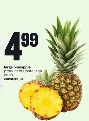 Loblaws Large pineapple, each offer