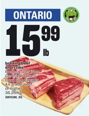 Loblaws Braising beef short ribs offer