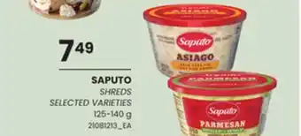 Loblaws Saputo shreds, 125-140 g offer