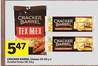 Foodland Cracker barrel cheese 340-400 g or shredded cheese 250-320 g offer