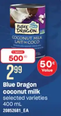 Loblaws Blue dragon coconut milk, 400 ml offer