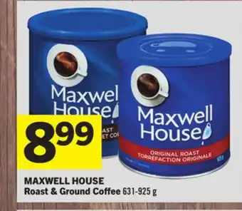 Foodland Maxwell house roast & ground coffee 631-925 g offer