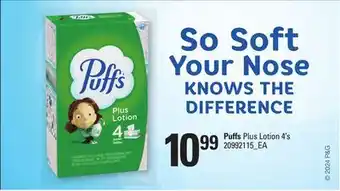 Loblaws Puffs plus lotion, 4's offer