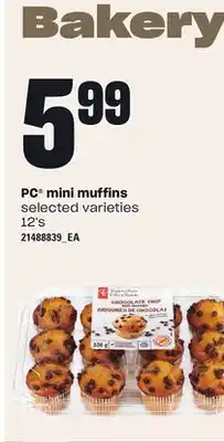 Independent Grocer Pc mini muffins, 12's offer