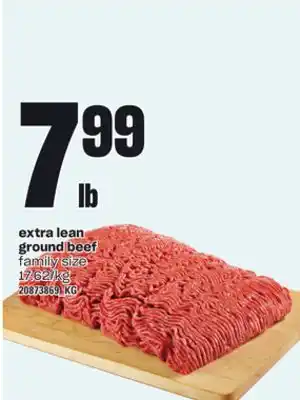 Independent Grocer Extra lean ground beef offer