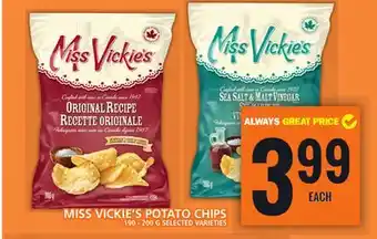 Food Basics Miss vickie's potato chips offer