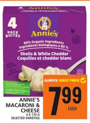 Food Basics Annie's macaroni & cheese offer