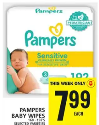 Food Basics Pampers baby wipes offer