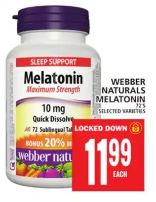 Food Basics Webber naturals melatonin offer