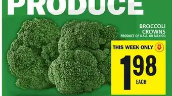Food Basics Broccoli crowns offer