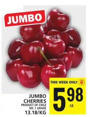 Food Basics Jumbo cherries offer