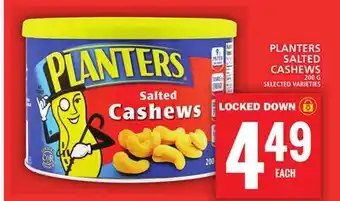 Food Basics Planters salted cashews offer