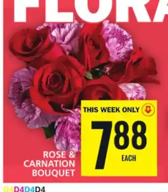 Food Basics Rose carnation bouquet offer