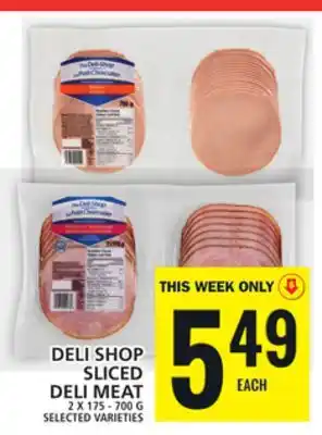 Food Basics Deli shop sliced deli meat offer