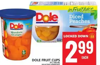 Food Basics Dole fruit cups offer