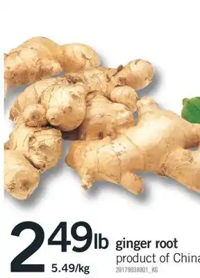 Fortinos Ginger root offer