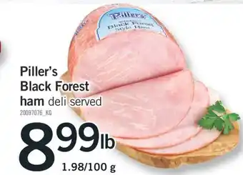 Fortinos Piller's black forest ham offer