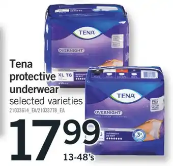 Fortinos Tena protective underwear, 13-48's offer