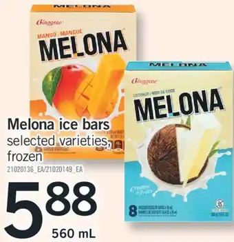 Fortinos Melona ice bars, 560 ml offer