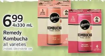 Fortinos Remedy kombucha, 4x330 ml offer