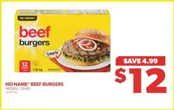 Real Canadian Superstore No name beef burgers, 1.36 kg offer