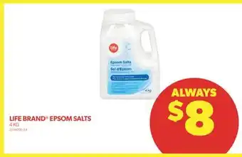 Real Canadian Superstore Life brand epsom salts, 4 kg offer
