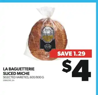 Real Canadian Superstore La baguetterie sliced miche, 600/800 g offer