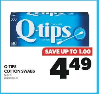 Real Canadian Superstore Q-tips cotton swabs, 500's offer