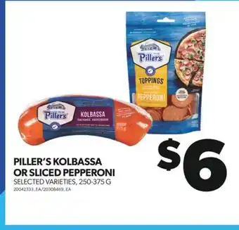 Real Canadian Superstore Piller's kolbassa or sliced pepperoni, 250-375 g offer