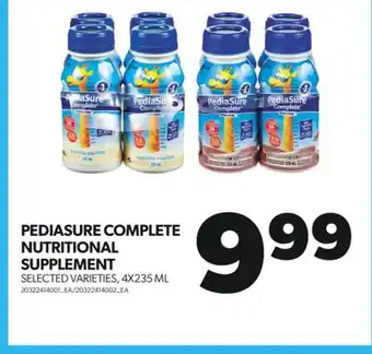 Real Canadian Superstore Pediasure complete nutritional supplement, 4x235 ml offer