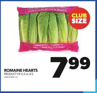 Real Canadian Superstore Romaine hearts, 6's offer