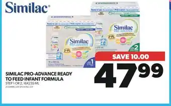 Real Canadian Superstore Similac pro-advance ready to feed infant formula, 16x235 ml offer