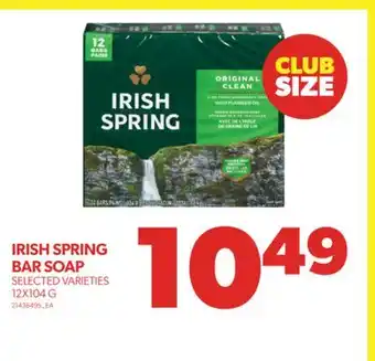 Real Canadian Superstore Irish spring bar soap, 12x104 g offer