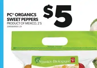 Real Canadian Superstore Pc organics sweet peppers, 2's offer