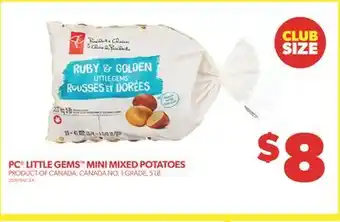 Real Canadian Superstore Pc little gems mini mixed potatoes, 5 lb offer