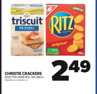 Real Canadian Superstore Christie crackers, 180-386 g offer