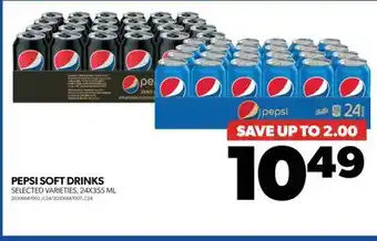 Real Canadian Superstore Pepsi soft drinks, 24x355 ml offer