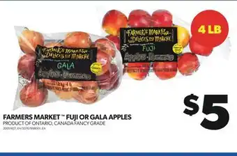 Real Canadian Superstore Farmers market fuji or gala apples, 4 lb offer