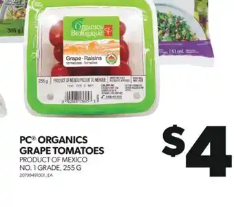 Real Canadian Superstore Pc organics grape tomatoes, 255 g offer