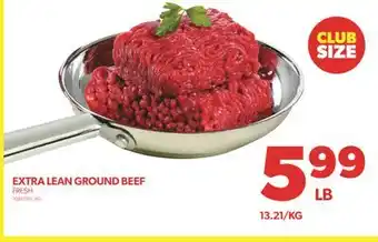 Real Canadian Superstore Extra lean ground beef offer