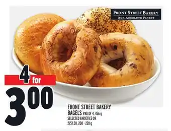 Metro Front street bakery bagels offer