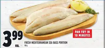 Metro Fresh mediterranean sea bass portion offer