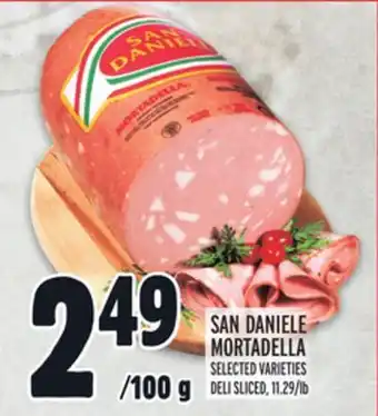 Metro San daniele mortadella offer